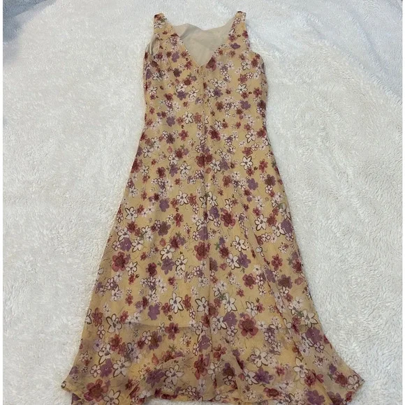 Faith Love Passion Womens Purple Floral Dress Sz 6 Y2K Whimsigoth Cottage Core - Picture 2 of 7